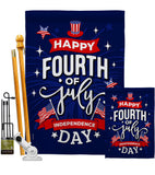 Fourth of July - Fourth of July Americana Vertical Impressions Decorative Flags HG170048 Made In USA