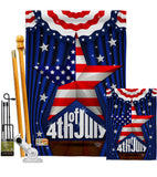 Stars 4th of July - Fourth of July Americana Vertical Impressions Decorative Flags HG192075 Made In USA