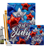 Celebrate 4th of July - Fourth of July Americana Vertical Impressions Decorative Flags HG192224 Made In USA