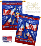 Celebrate Freedom - Fourth of July Americana Vertical Impressions Decorative Flags HG111057 Made In USA