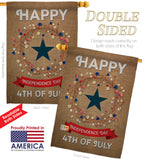 Independence Day - Fourth of July Americana Vertical Impressions Decorative Flags HG111068 Made In USA