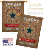 Independence Day - Fourth of July Americana Vertical Impressions Decorative Flags HG111068 Made In USA