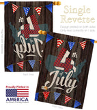 4th of July - Fourth of July Americana Vertical Impressions Decorative Flags HG111081 Made In USA