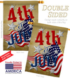 4th of July - Fourth of July Americana Vertical Impressions Decorative Flags HG137072 Made In USA