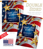 Independence Since 1776 - Fourth of July Americana Vertical Impressions Decorative Flags HG137219 Made In USA