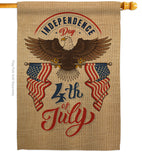 July 4th Freedom - Fourth of July Americana Vertical Impressions Decorative Flags HG137224 Made In USA