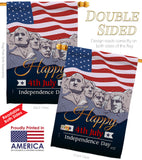 July 4th Indpendence Day - Fourth of July Americana Vertical Impressions Decorative Flags HG137292 Made In USA