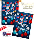 Celebrate July 4th - Fourth of July Americana Vertical Impressions Decorative Flags HG170047 Made In USA