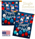 Celebrate July 4th - Fourth of July Americana Vertical Impressions Decorative Flags HG170047 Made In USA