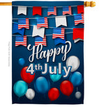 Celebrate July 4th - Fourth of July Americana Vertical Impressions Decorative Flags HG170047 Made In USA