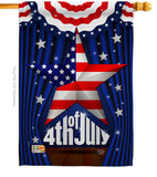 Stars 4th of July - Fourth of July Americana Vertical Impressions Decorative Flags HG192075 Made In USA