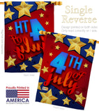 4th of July Stars - Fourth of July Americana Vertical Impressions Decorative Flags HG192164 Made In USA