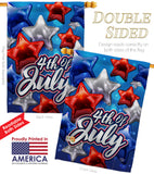 Celebrate 4th of July - Fourth of July Americana Vertical Impressions Decorative Flags HG192224 Made In USA