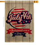 Independence Freedom - Fourth of July Americana Vertical Impressions Decorative Flags HG192633 Made In USA