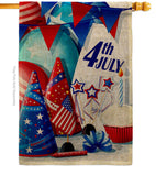 Celebrate 4th of July - Fourth of July Americana Vertical Impressions Decorative Flags HG192637 Made In USA