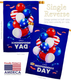 Ballons of Independence - Fourth of July Americana Vertical Impressions Decorative Flags HG192640 Made In USA