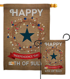 Independence Day - Fourth of July Americana Vertical Impressions Decorative Flags HG111068 Made In USA