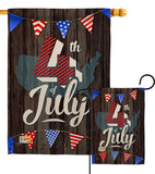 4th of July - Fourth of July Americana Vertical Impressions Decorative Flags HG111081 Made In USA