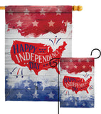 Happy United State - Fourth of July Americana Vertical Impressions Decorative Flags HG111099 Made In USA