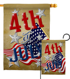 4th of July - Fourth of July Americana Vertical Impressions Decorative Flags HG137072 Made In USA