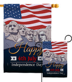 July 4th Indpendence Day - Fourth of July Americana Vertical Impressions Decorative Flags HG137292 Made In USA