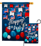 Celebrate July 4th - Fourth of July Americana Vertical Impressions Decorative Flags HG170047 Made In USA