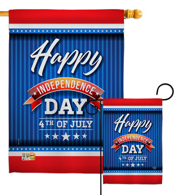 4th of July Day - Fourth of July Americana Vertical Impressions Decorative Flags HG192215 Made In USA