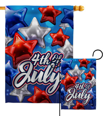 Celebrate 4th of July - Fourth of July Americana Vertical Impressions Decorative Flags HG192224 Made In USA