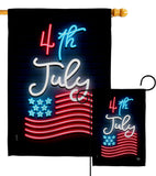 Lightful 4th July - Fourth of July Americana Vertical Impressions Decorative Flags HG192441 Made In USA