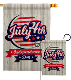 Independence Freedom - Fourth of July Americana Vertical Impressions Decorative Flags HG192633 Made In USA