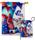 Celebrate 4th of July - Fourth of July Americana Vertical Impressions Decorative Flags HG192637 Made In USA