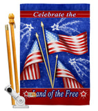 Celebrate Freedom - Fourth of July Americana Vertical Impressions Decorative Flags HG111057 Made In USA