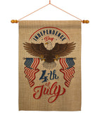 July 4th Freedom - Fourth of July Americana Vertical Impressions Decorative Flags HG137224 Made In USA