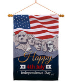 July 4th Indpendence Day - Fourth of July Americana Vertical Impressions Decorative Flags HG137292 Made In USA