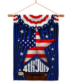 Stars 4th of July - Fourth of July Americana Vertical Impressions Decorative Flags HG192075 Made In USA