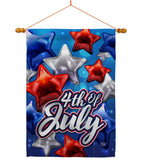 Celebrate 4th of July - Fourth of July Americana Vertical Impressions Decorative Flags HG192224 Made In USA