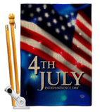 July 4th - Fourth of July Americana Vertical Impressions Decorative Flags HG192636 Made In USA