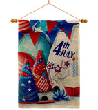 Celebrate 4th of July - Fourth of July Americana Vertical Impressions Decorative Flags HG192637 Made In USA