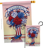 American Boots - Fourth of July Americana Vertical Impressions Decorative Flags HG111007 Made In USA