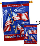 Celebrate Freedom - Fourth of July Americana Vertical Impressions Decorative Flags HG111057 Made In USA