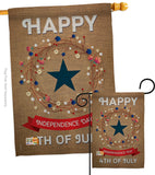 Independence Day - Fourth of July Americana Vertical Impressions Decorative Flags HG111068 Made In USA