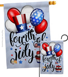 Celebrate Fourth Of July - Fourth of July Americana Vertical Impressions Decorative Flags HG111079 Made In USA