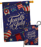 Celebrate Independence Day - Fourth of July Americana Vertical Impressions Decorative Flags HG111098 Made In USA