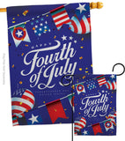 Celebrate Independence Day - Fourth of July Americana Vertical Impressions Decorative Flags HG111098 Made In USA