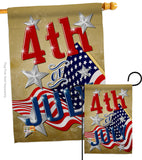 4th of July - Fourth of July Americana Vertical Impressions Decorative Flags HG137072 Made In USA