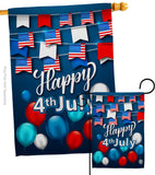 Celebrate July 4th - Fourth of July Americana Vertical Impressions Decorative Flags HG170047 Made In USA