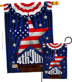 Stars 4th of July - Fourth of July Americana Vertical Impressions Decorative Flags HG192075 Made In USA