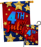 4th of July Stars - Fourth of July Americana Vertical Impressions Decorative Flags HG192164 Made In USA