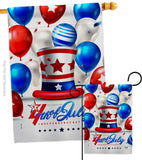 Independence Ballooon - Fourth of July Americana Vertical Impressions Decorative Flags HG192631 Made In USA