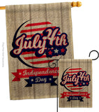 Independence Freedom - Fourth of July Americana Vertical Impressions Decorative Flags HG192633 Made In USA